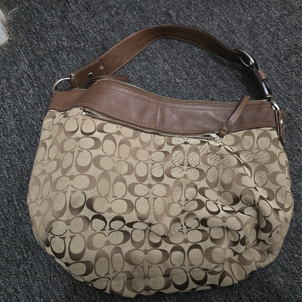 Brown coach purse